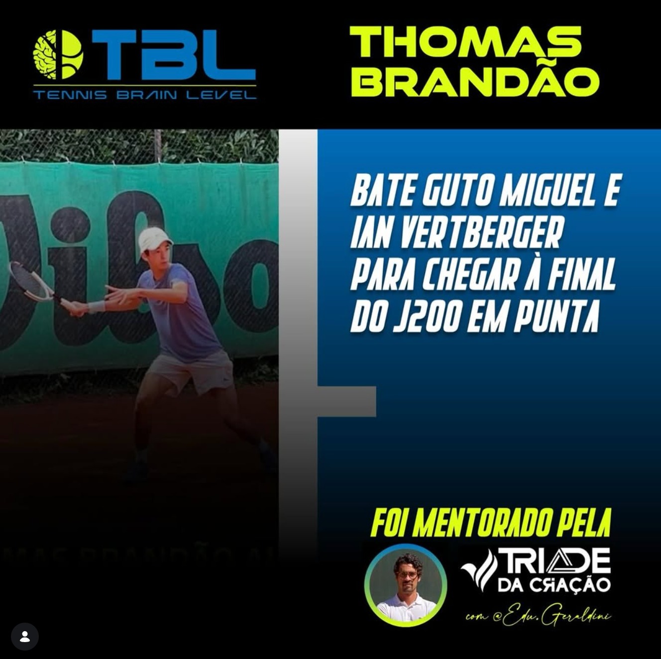 Thomas Brandão — finalista do J200 em Punta